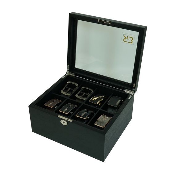 Wooden Belt Organizer ( 8 Compartments ) - Picture 3 of 8